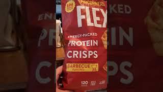 PopCorners Flex Protein Crisps Barbecue flavor review with Taylor in BigMom's Test Kitchen