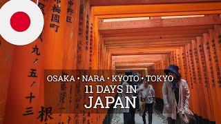 11 DAYS TO TRAVEL JAPAN - Osaka, Nara, Kyoto, Tokyo Cinematic Travel Vlog