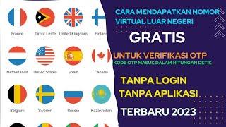 Cara Membuat Nomor Virtual Luar Negeri Gratis Tanpa Aplikasi Tanpa Login Untuk Verifikasi OTP