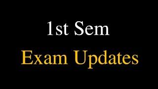 1st Sem Exam Updates| Calicut University