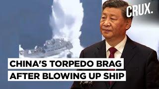 China's Submarine Torpedo Destroys Out-Of-Use Ship As Navy Claims "Historic Breakthrough"