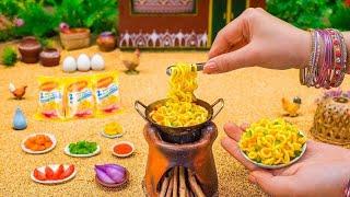 Miniature Maggi Masala Noodles Recipe  Indian Noodles Cooking Recipe Ideas | Tiny Foodkey