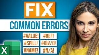 Most Common Excel Errors #️⃣ and How To Fix Them - Avoid Broken Formulas