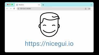 NiceGUI: Let any browser be the frontend of your Python code.