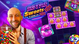 RETRO SWEETS (Push Gaming) New Online Slot BIG WIN!!