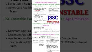 Jharkhand JSSC Constable Online Form 2024 || Jharkhand Staff Selection Commission Constable Vacancy