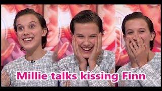 Millie Bobby Brown talks about kissing Finn Wolfhard on Stranger Things