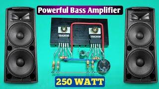 TDA2030 DIY Powerful Ultra Bass Amplifier. New Circuit Diagram. Very Simple Circuit.