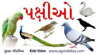 પક્ષીઓનો પરિચય -અવાજ સાથે  | Birds Intro with Voice in Gujarati | K.G.|Kids Video by Puran Gondaliya