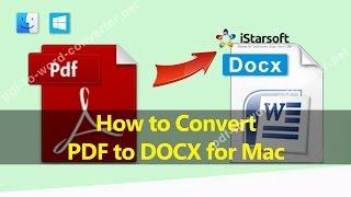 How to Convert PDF to DOCX for Mac