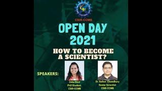 CCMB Open Days 2021_How to become a Scientist