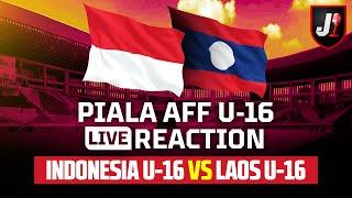 INDONESIA VS LAOS - AFF U16 - LIVE REACTION
