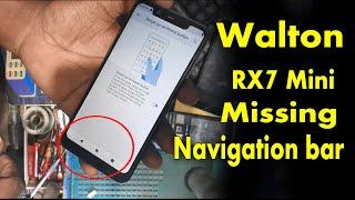 walton rx7 mini change navigation bar, back button missing walton rx7 mini, don't show navigation
