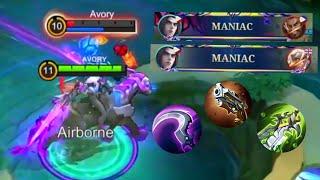 I MET ANOTHER AVORY IN RANK GAME?! 2x MANIAC  GLOBAL LEOMORD BEST BUILD - Avory | MLBB