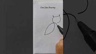  Draw Owl with one line #shorts #easydrawing #simplestrokes #simpledrawing #onelinedrawing