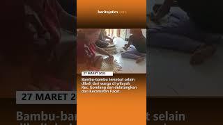 KERAJINAN NAMPAN ANYAMAN BAMBU, SALAH SATU PRODUK UKM DI DESA CENTONG MOJOKERTO