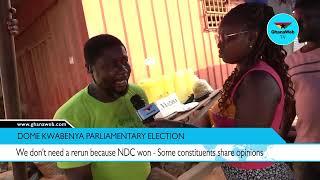 Watch as EC's planned rerun sparks massive debate among voters in Dome Kwabenya