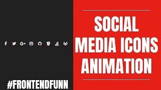 Font Awesome Social Media Icons Animation