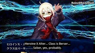 [Fate/Grand Order] Mysterious Heroine X Alter's Voice Lines (with English Subs)