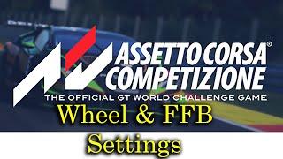 Assetto Corsa Competizione Best Wheel & Force Feedback Settings Logitech G920 G29