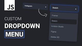 How To Make A Dropdown Menu From Scratch | HTML, CSS, Javascript