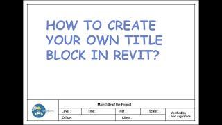 Create your own Sheet and Title Block in Revit.