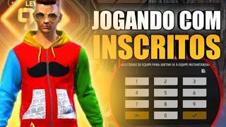  FREEFIRE  AO VIVO  JOGANDO COM INSCRITOS  INAFFAS