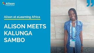 Alison at eLearning Africa | Alison Courses Helped me Get a Job