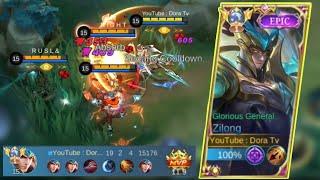 19 KILL , ZILONG BUFF DAMAGENYA MAKIN GAK NGOTAK | BUILD ZILONG PALING SAKIT 2023 ~ MOBILE LEGENDS