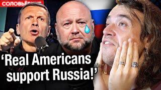 ALEX JONES CRIES ON RUSSIAN TV w/ Vladimir Solovyov