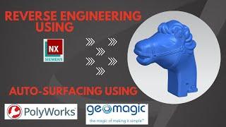 HINDI | 49.Auto-Surface: Geomagic & Polyworks | Reverse Engineering NX Course. Call +91 9654 81 6262