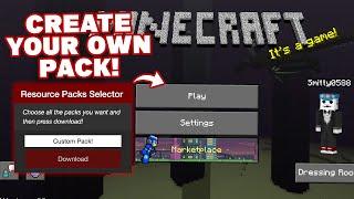 How To Create YOUR OWN Custom Texture Pack For Minecraft Xbox! Bedrock Tweaks Custom Texture Packs!