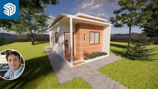 House Design 36 sqm | Highlights SketchUp to Enscape live Rendering