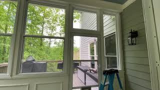 Converting our screen porch into a sunroom! ️️️