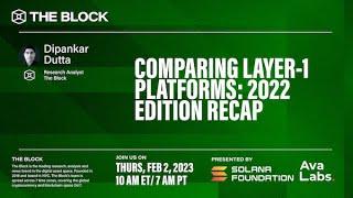 Comparing Layer-1 Platforms: 2022 Edition Recap- presented by Ava Labs and Solana Foundation