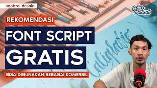 Rekomendasi Font Script Gratis 100% Gratis | Ngobrol Desain Catur Pribadi