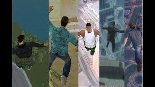 GTA All Protagonist Falling Off Buildings