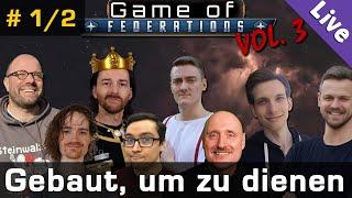 Stellaris Game of Federations #1/2  Die servilen Servanten  8 Mitspieler  Livestream-Aufzeichnung