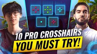 Want INSANE AIM? Try These 10 PRO Crosshairs! - Valorant