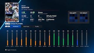 【MLB The Show 23 PlayerDate/メジャーリーグ選手能力】Rockies3A 24 Brian Serven ロッキーズ3A ブライアン・サーブン選手