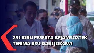 Presiden Jokowi Pantau Penyaluran Bantuan Subsidi Upah yang Disalurkan BPJamsostek