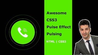 Awesome CSS3 Pulse Effect - Pulsing effect using CSS3 Transform Scale - Pure CSS Animation Tutorial