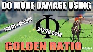 do more DMG using the GOLDEN RATIO! Optimizing  Artifact and Stat[Genshin math]