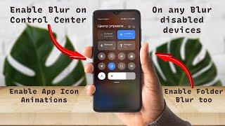 MIUI Tips and Tricks | Bring Back Blur on Control Center, Notifications and Folders | Animated Icons