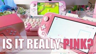 Unboxing the Coral Nintendo Switch Lite - Is It Really Pink?