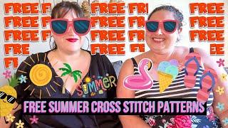 30+ Free Summer Cross Stitch Patterns (Flosstube Extra)