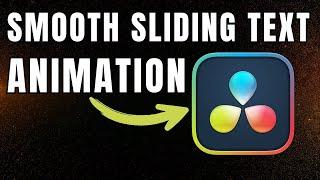 How To Create Smooth Sliding Text Animation | DaVinci Resolve 19 Tutorial