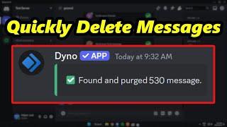 How To Clear Messages With Dyno Bot (QUICKLY)