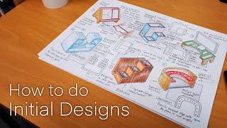 Initial ideas sketches | Design and technology | GCSE NEA