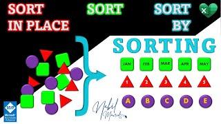 SORT IN PLACE -  SORT and SORTBY ... Excel Sorting Course